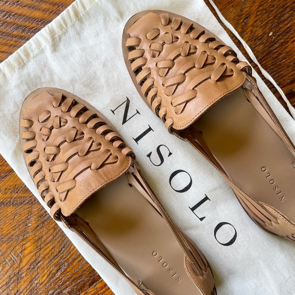 Nisolo Ecuador Huarache Sandal Almond